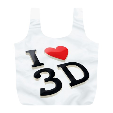 I Love 3d By Divad Brown Front
