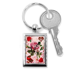 Love Key Chain Rectangle