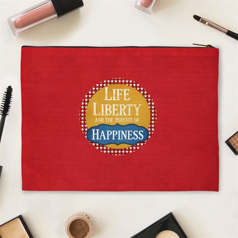 Celebrate America Xl Cosmetic Bag 2 By Lisa Minor Back