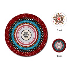 Celebrate America Round Playing Cards - Playing Cards Single Design (Round) Celebrate America Round Playing Cards - Playing Cards Single Design (Round)