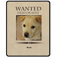 wanted - 60  x 50  Fleece Blanket (Medium)