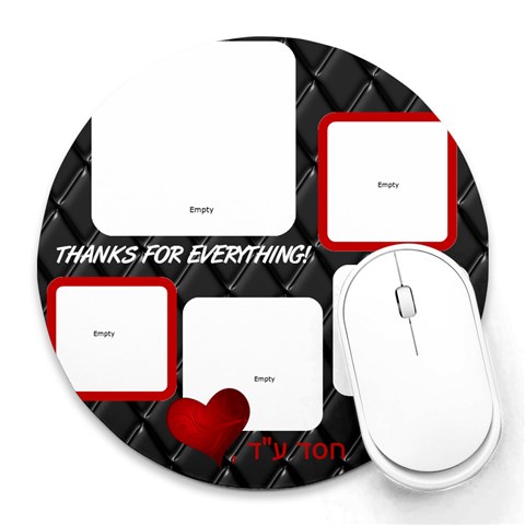Mousepad By Racheli 8 x8  Round Mousepad - 1
