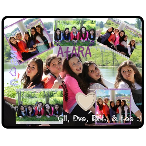 Atars Pres By Sara Leah 60 x50  Blanket Front