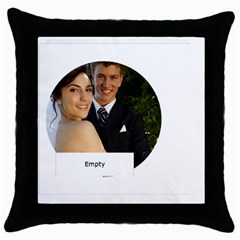 wedding - Throw Pillow Case (Black)