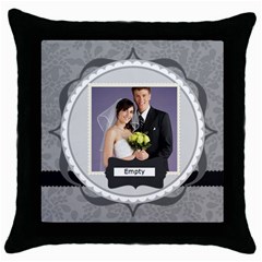wedding (5 styles) - Throw Pillow Case (Black) wedding (5 styles) - Throw Pillow Case (Black)