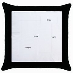 wedding - Throw Pillow Case (Black)