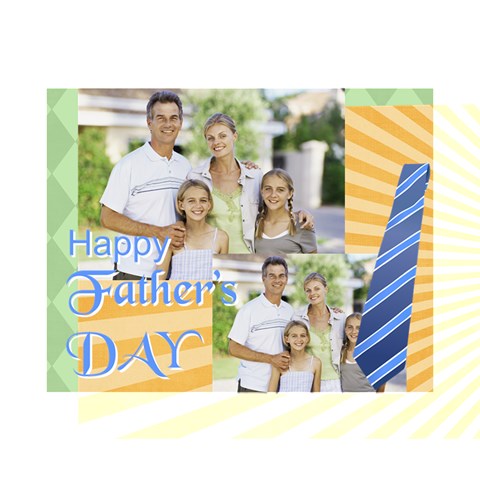 Fathers Day, Dad, Stong, Number 1, Family, Happy, Love, Thank You By Dad 14  x 11  x 1.5  Stretched Canvas