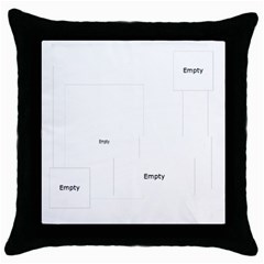 summer - Throw Pillow Case (Black)