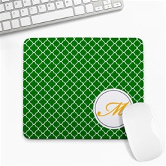 Mousepad_Quatrefoil - Monogram3 - Large Mousepad