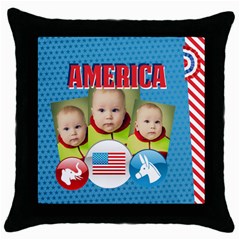 usa 4 july (5 styles) - Throw Pillow Case (Black) usa 4 july (5 styles) - Throw Pillow Case (Black)