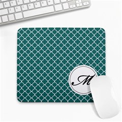 Mousepad_Quatrefoil - Monogram10 - Large Mousepad