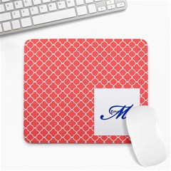 Mousepad_Quatrefoil - Monogram11 - Large Mousepad