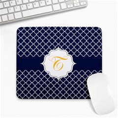 Mousepad_Quatrefoil - Monogram01 - Large Mousepad