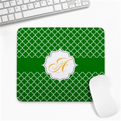 Mousepad_Quatrefoil - Monogram03 - Large Mousepad
