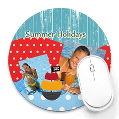 summer - Collage Round Mousepad
