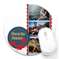summer - Collage Round Mousepad