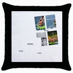 summer - Throw Pillow Case (Black)