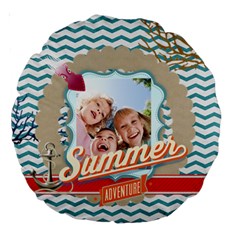 summer - Large 18 Premium Round Cushion summer - Large 18 Premium Round Cushion