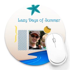 summer - Collage Round Mousepad