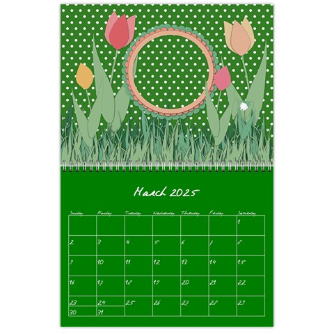 Polka Dot Calendar 2025 By Zornitza Mar 2025