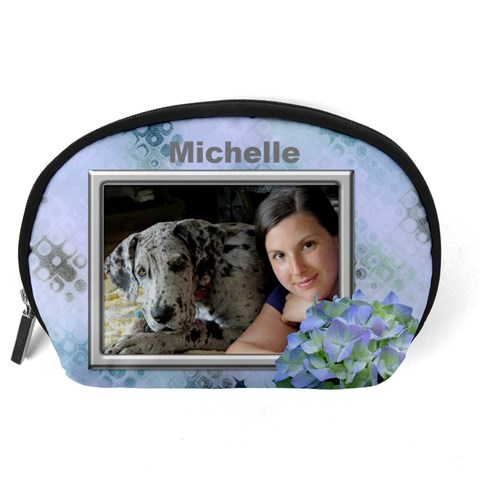 Hydranga Accessory Pouch (large) By Deborah Back