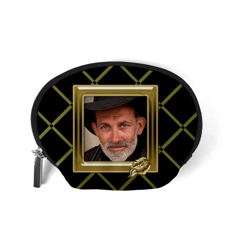 Black And Gold Accessorypouch (small) By Deborah Back