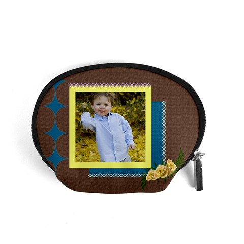 All Stitched Accessory Pouch (small) By Deborah Front
