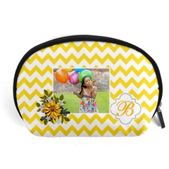 Pouch (L) : Yellow Chevron - Accessory Pouch (Large)