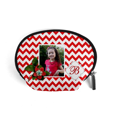 Pouch (s): Red Chevron By Jennyl Front