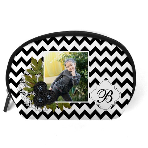 Pouch (l) : Black Chevron By Jennyl Back