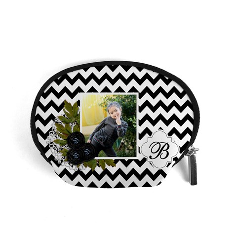 Pouch (s): Black Chevron By Jennyl Front