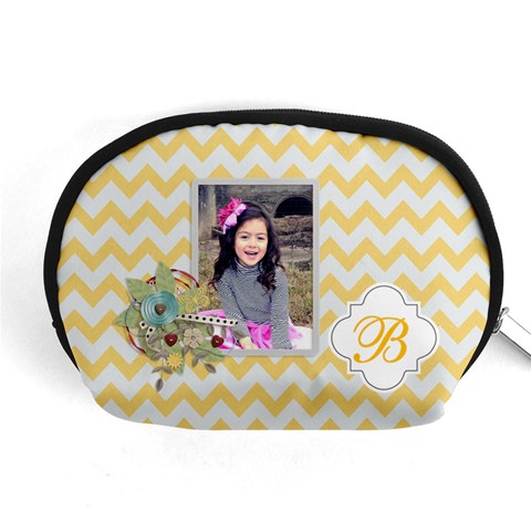 Pouch (m): Yellow Chevron By Jennyl Front