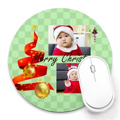 xmas - Collage Round Mousepad xmas - Collage Round Mousepad