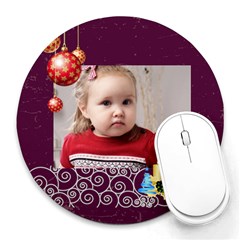 xmas - Collage Round Mousepad