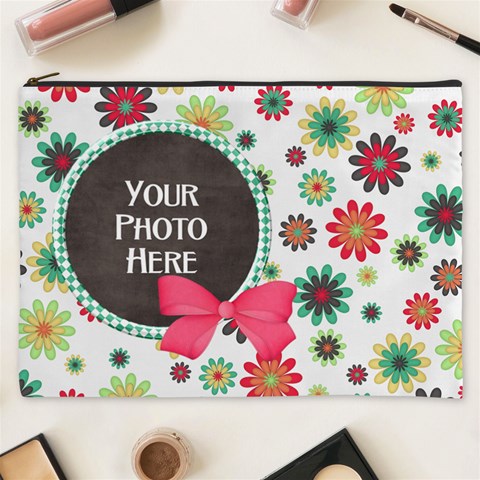 Lively Xxxl Cosmetic Bag By Lisa Minor Front