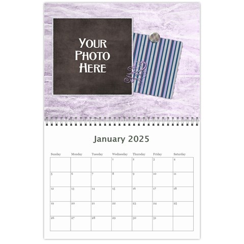 2025 Lavender Rain Calendar By Lisa Minor Jan 2025