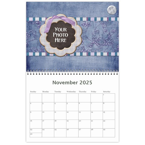 2025 Lavender Rain Calendar By Lisa Minor Nov 2025
