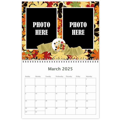 2025 Tangerine Breeze Calendar By Lisa Minor Mar 2025