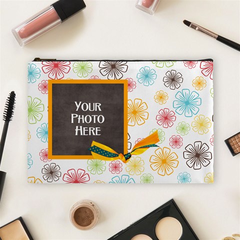 May I? Large Cosmetic Bag By Lisa Minor Front
