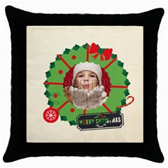 xmas - Throw Pillow Case (Black) xmas - Throw Pillow Case (Black)