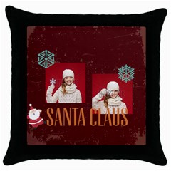 xmas - Throw Pillow Case (Black) xmas - Throw Pillow Case (Black)