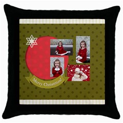 xmas - Throw Pillow Case (Black) xmas - Throw Pillow Case (Black)