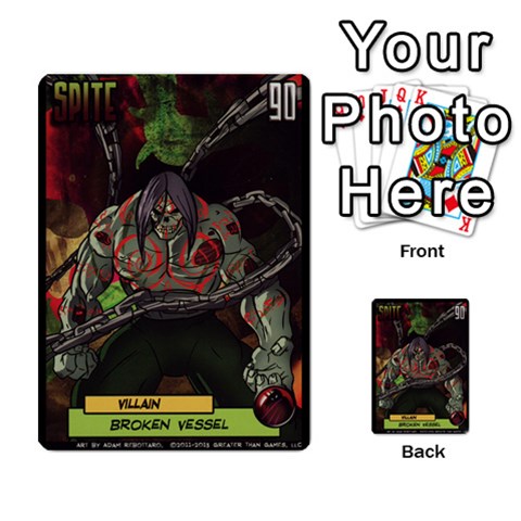 Sentinels Promos Iii (with All Promo Villians) By Charles Fox Back 13