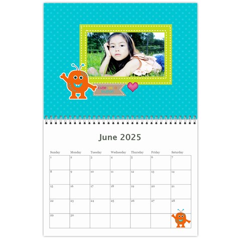 Wall Calendar 11 X 8 5 : My Lil Monsters By Jennyl Jun 2025