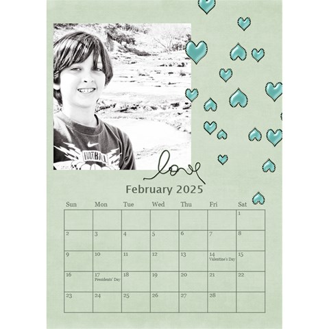 Desktop Calendar 6 x8 5  By Deca Feb 2025