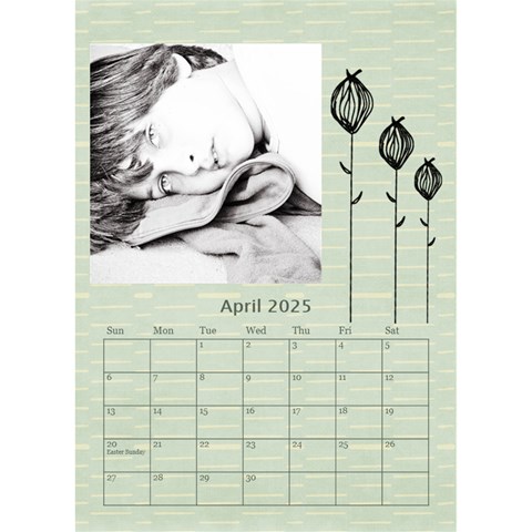 Desktop Calendar 6 x8 5  By Deca Apr 2025