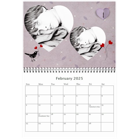 Wall Calendar 8 5  X 6  By Deca Feb 2025