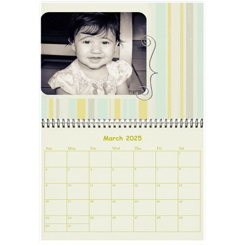 Wall Calendar 8,5 X 6 By Deca Mar 2025