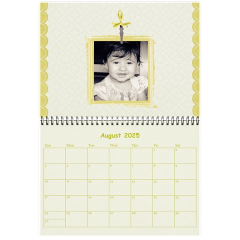 Wall Calendar 8,5 X 6 By Deca Aug 2025