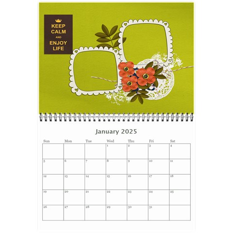 Wall Calendar 8 5 X 6: Live, Laugh, Love By Jennyl Jan 2025